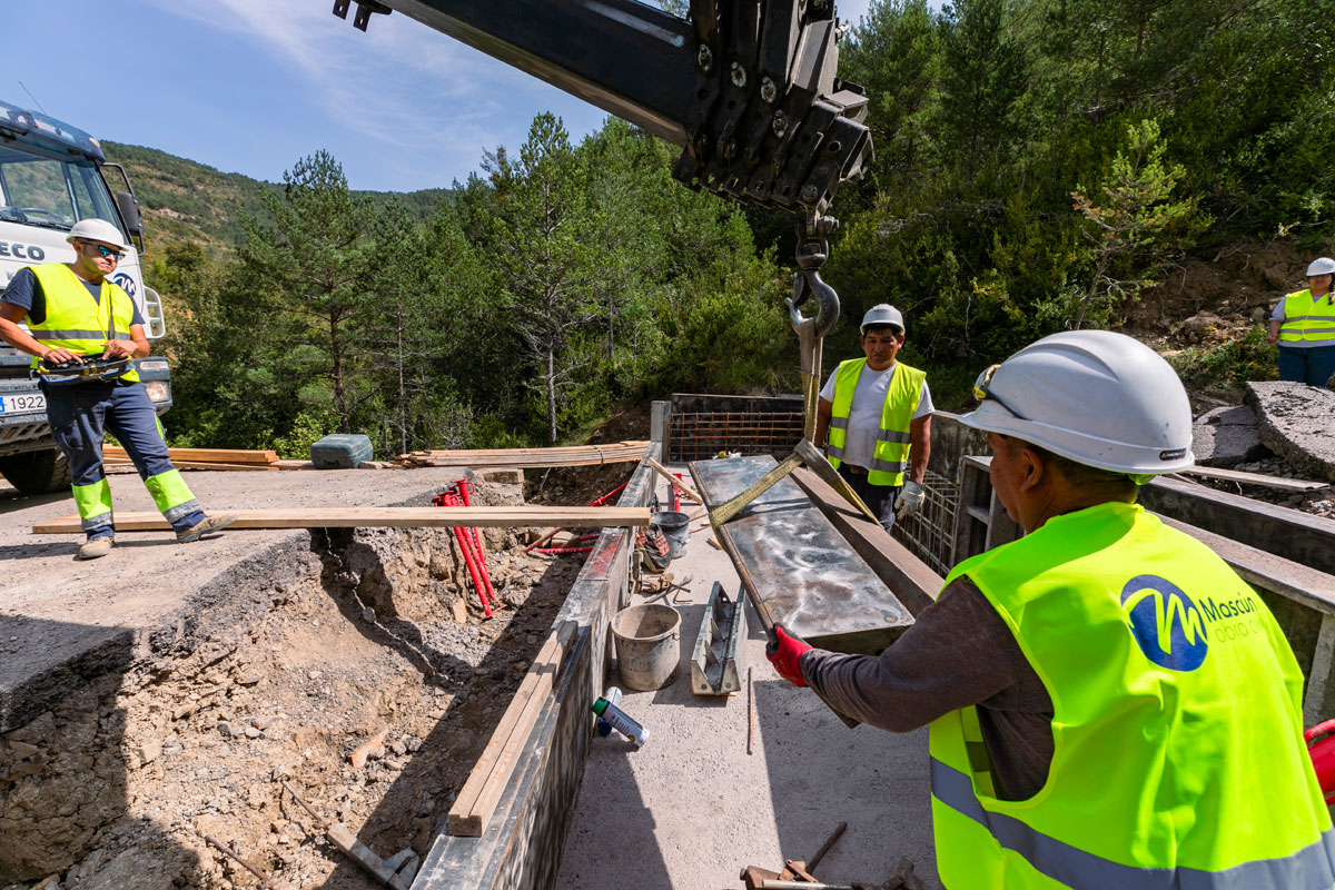 Reparación y acondicionamiento del puente de la carretera entre Borau y Aísa (Huesca) - Mascún Obra Civil